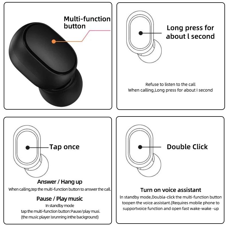 New Xiaomi Redmi Airdots 2 Wir - огляд і ціна Sleep Mask Headphones Bluetooth