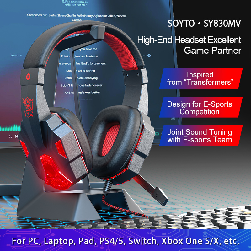 7.1 Surround Sound Gaming Head - огляд і ціна Gaming Headset With Mic Rgb
