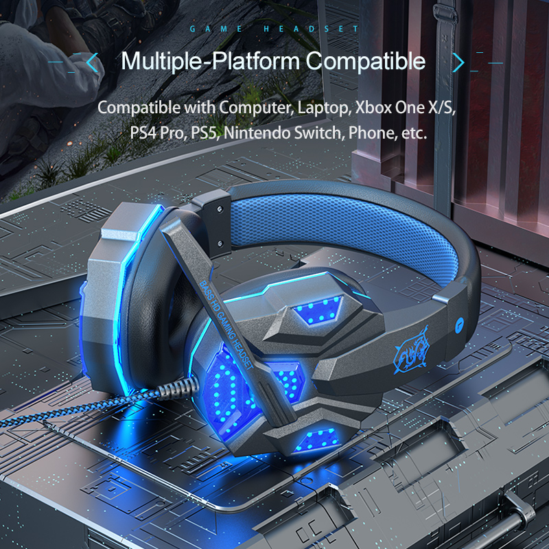 7.1 Surround Sound Gaming Head - огляд і ціна Gaming Headset With Mic Rgb
