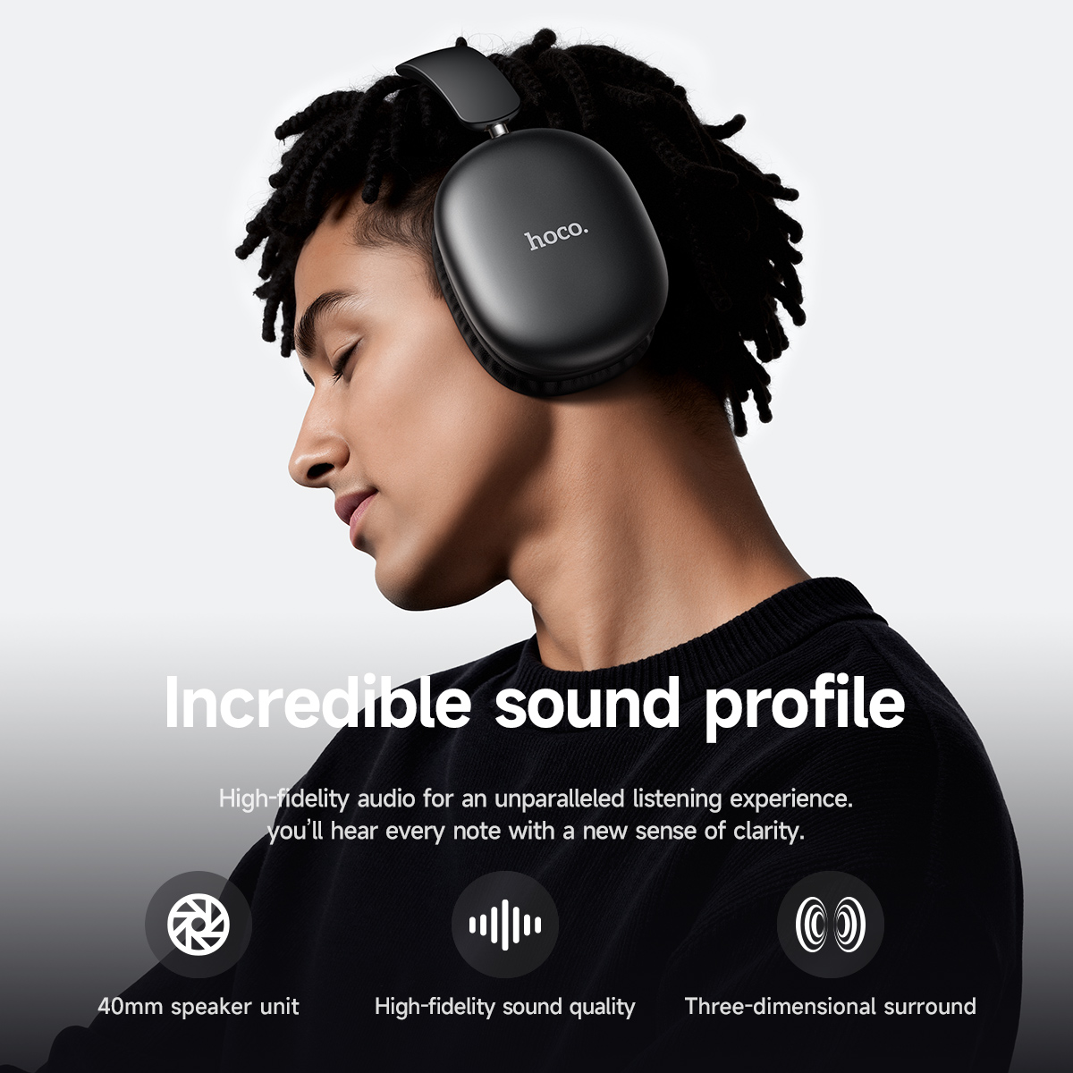 HOCO W73 Folding Bluetooth 6.0 - огляд і ціна Anc Wireless Over Ear Headphones