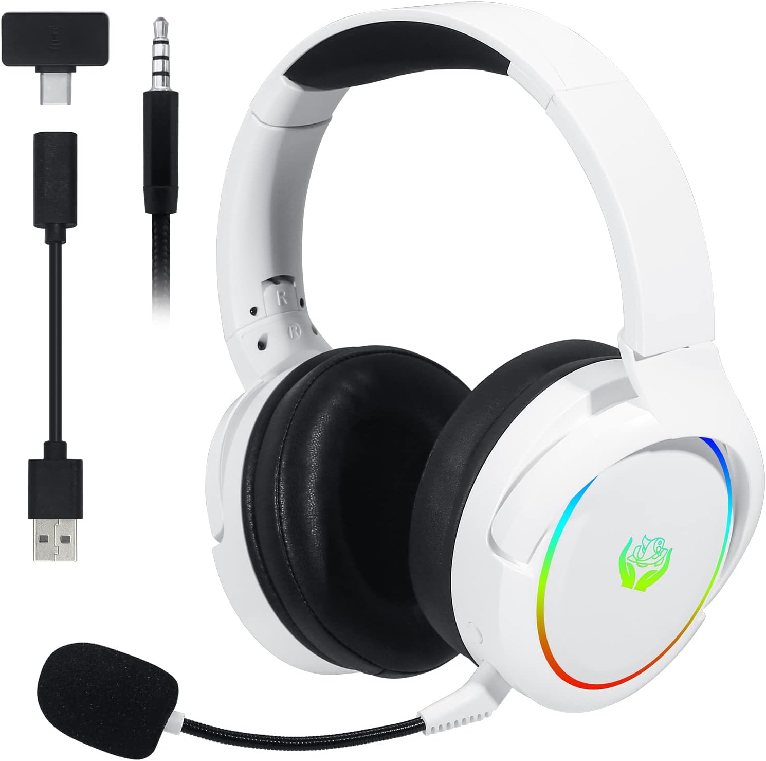 HUO JI 2.4G/Bluetooth Wireless - огляд і ціна Gaming Headset With Mic Rgb