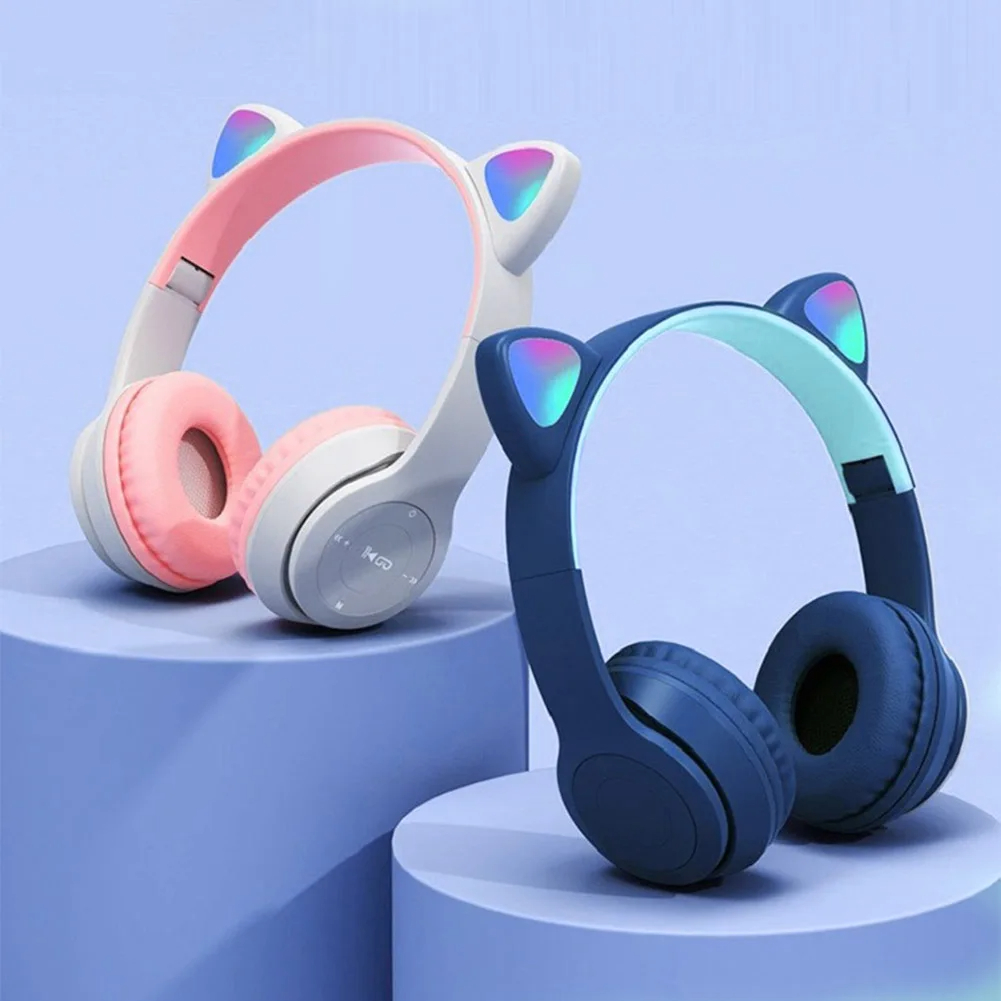 Cute Cat Ear Wireless Headphon - огляд і ціна Cat Ear Bluetooth Headset Led