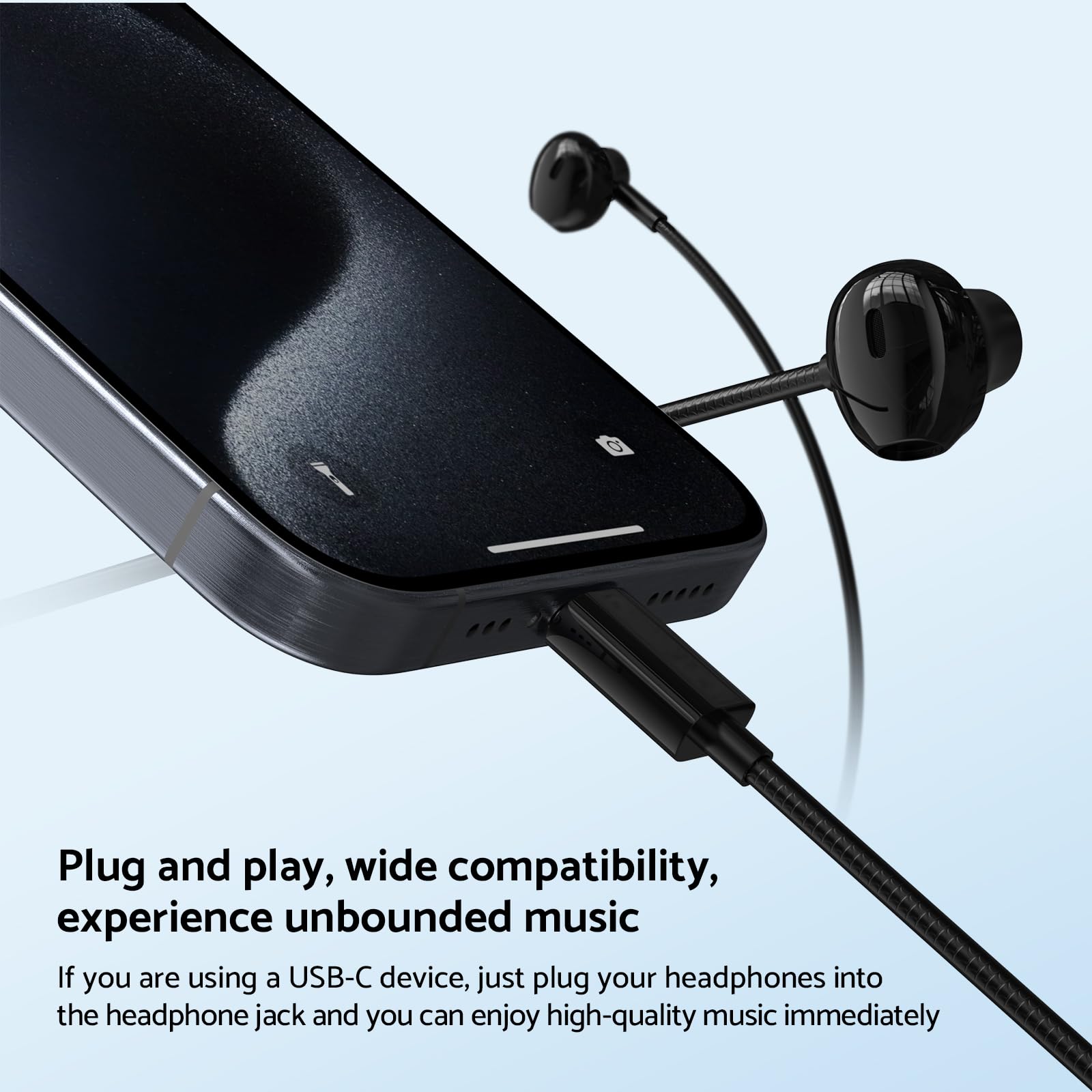 In-Ear Wired Headphone HiFi Mu - огляд і ціна Type C Wired Earphones With Mic