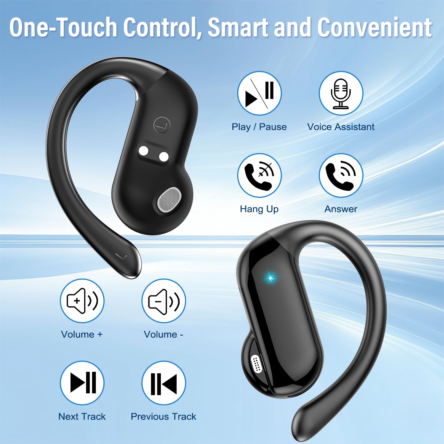 2026 Open-Ear Earbuds Bluetoot - огляд і ціна Open Ear Air Conduction Headphones