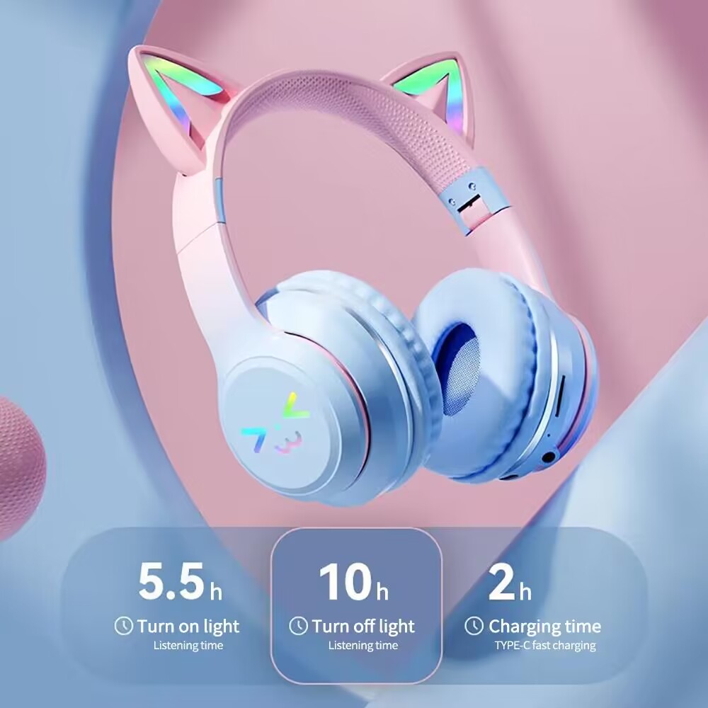 RGB Glow Earphones Wireless Ea - огляд і ціна Gaming Headset With Mic Rgb