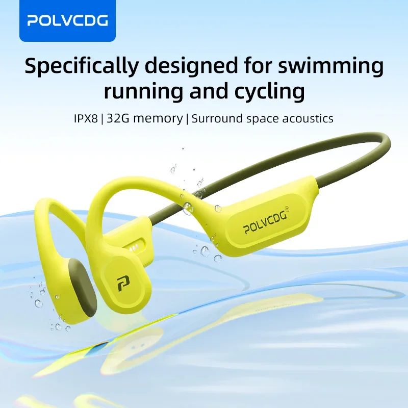 POLVCDG X9 Bone Conduction Swi - огляд і ціна Bone Conduction Running Headphones