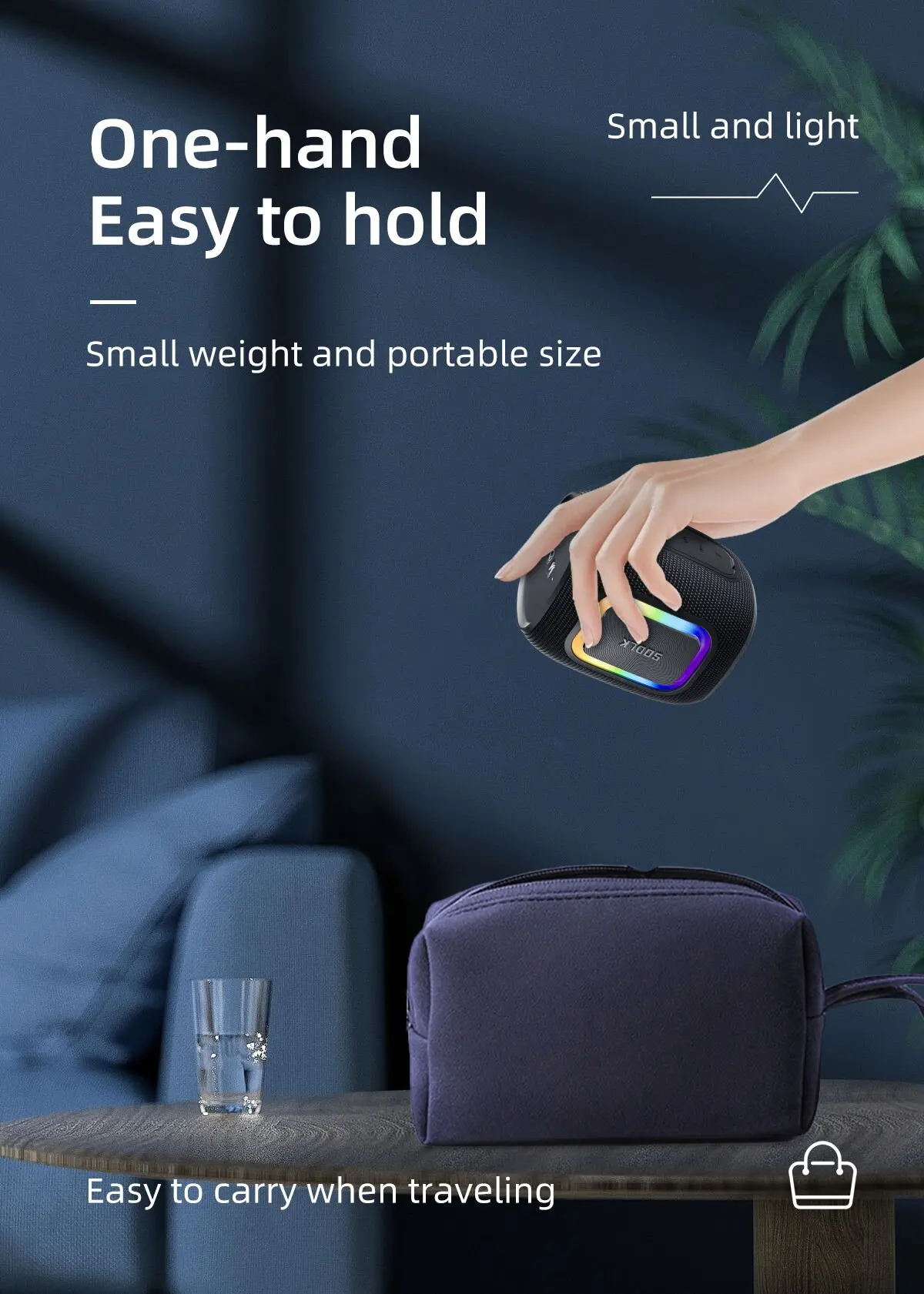 SODLK T26 Mini Bluetooth Speak - огляд і ціна Portable Bluetooth Speaker Waterproof Ipx7